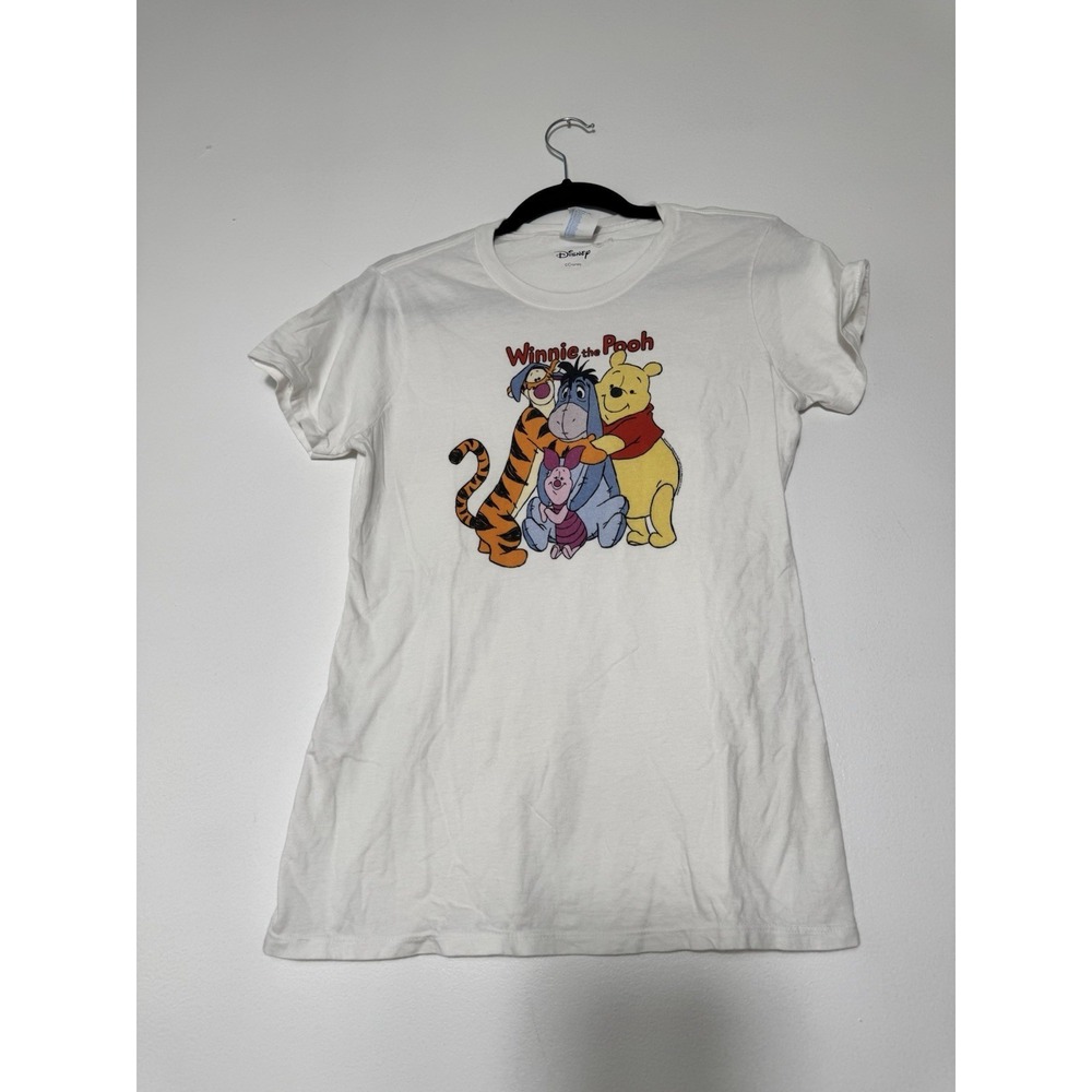 Disney Winnie‎ The Pooh & Friends White Women's T-shirt 100 Cotton